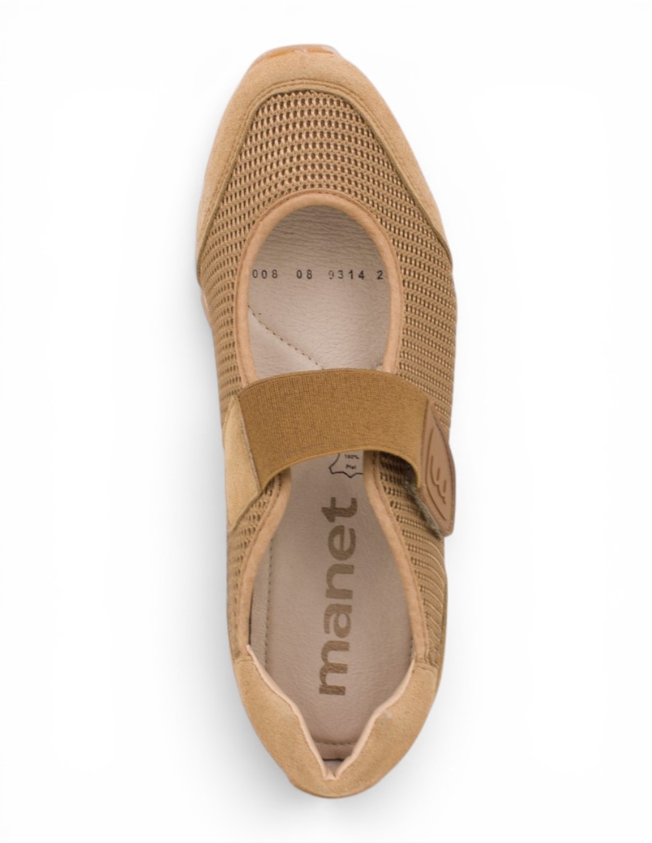 Tenis jade 08 camel para mujer 3