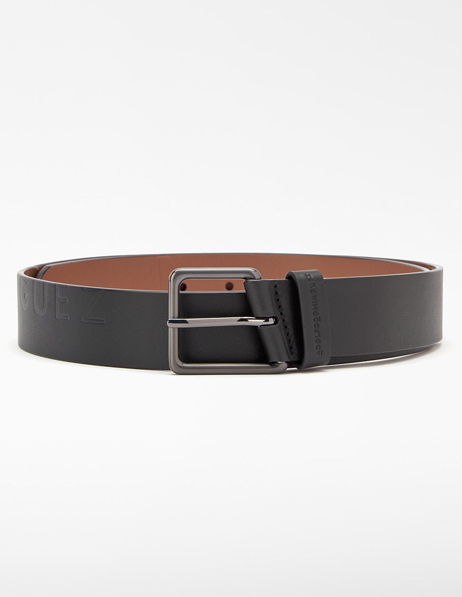 Cinturón de piel para hombre