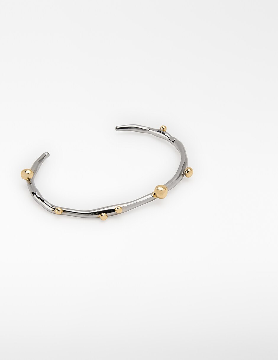 Pulsera acabado plateado 2