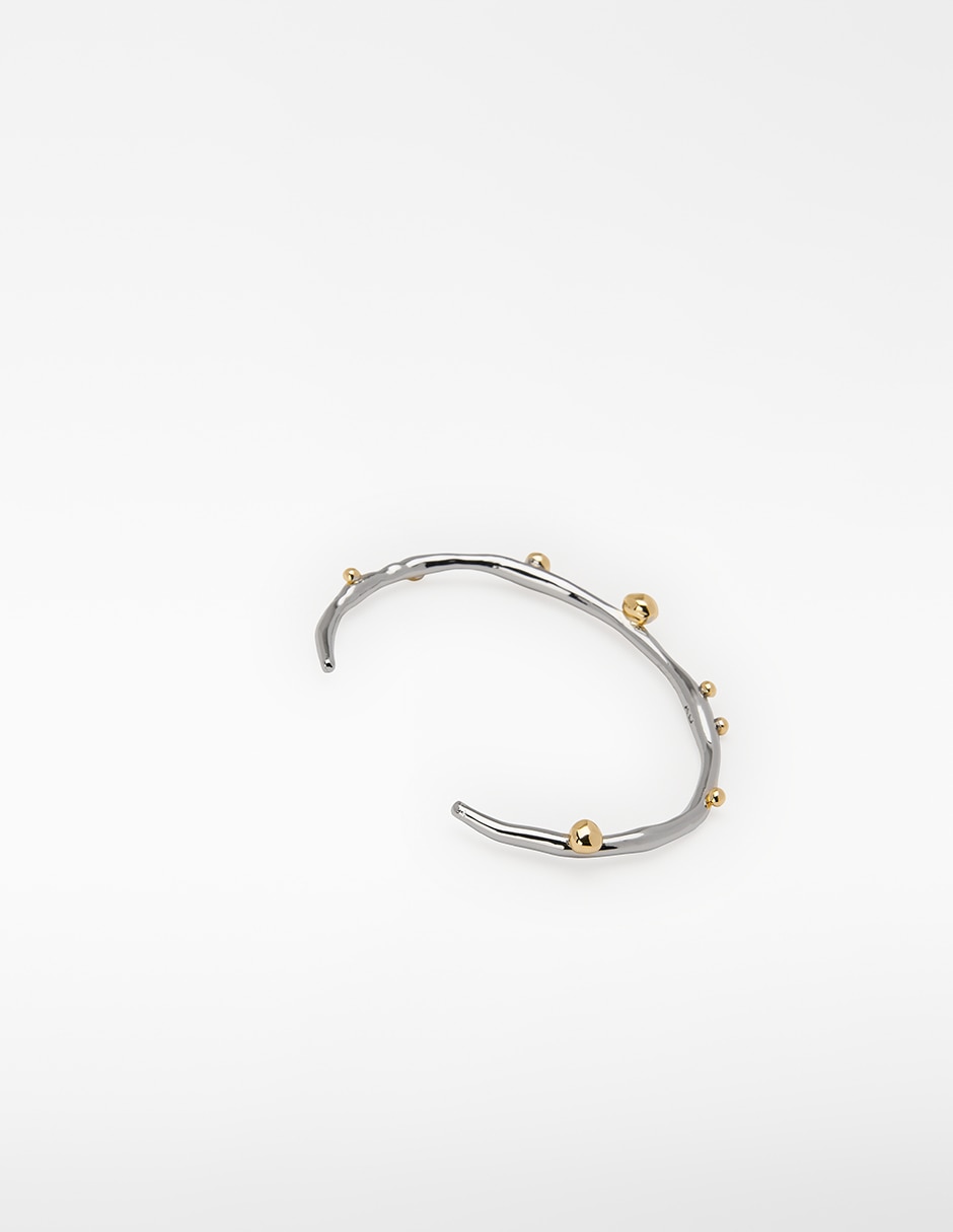 Pulsera acabado plateado 3