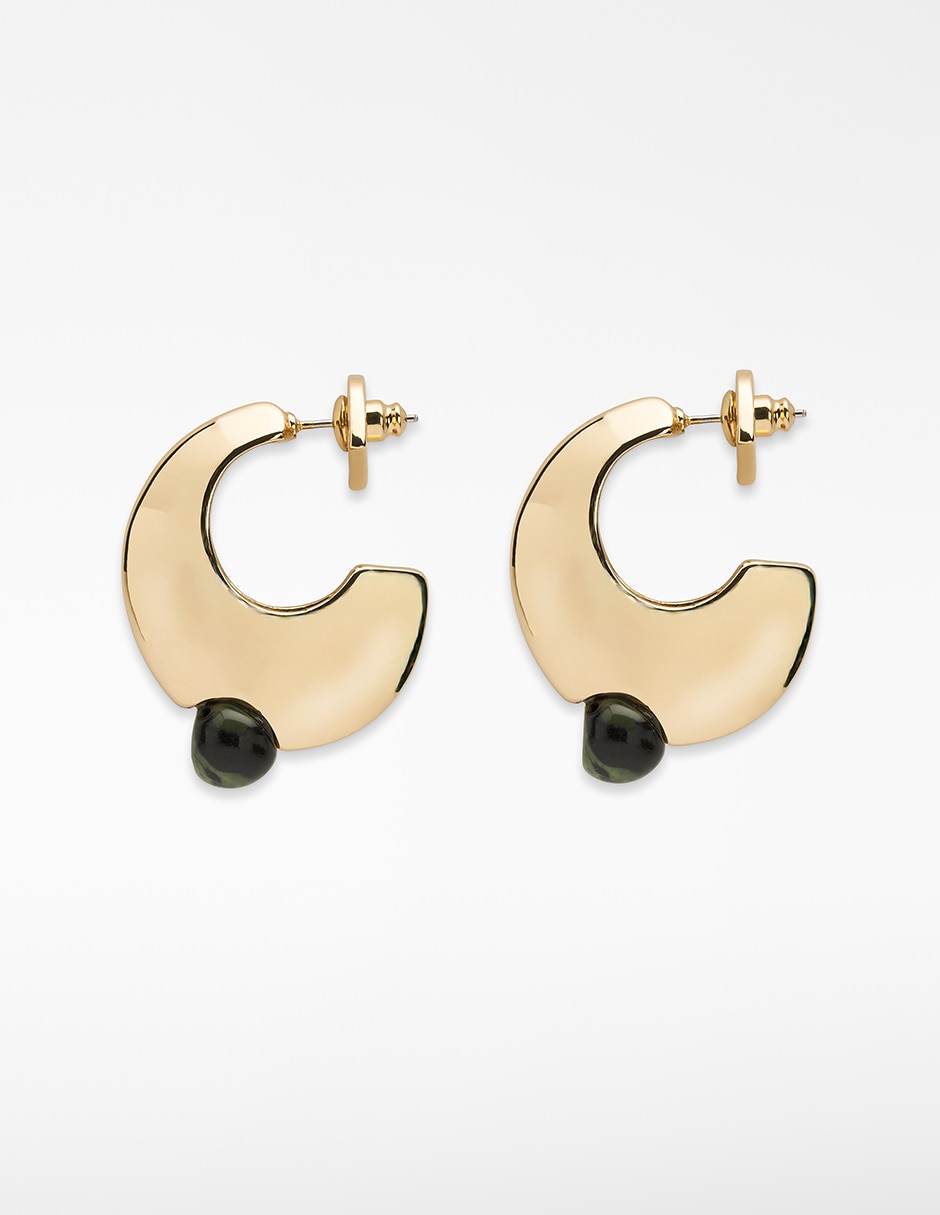 Aretes circulares con acabado liso