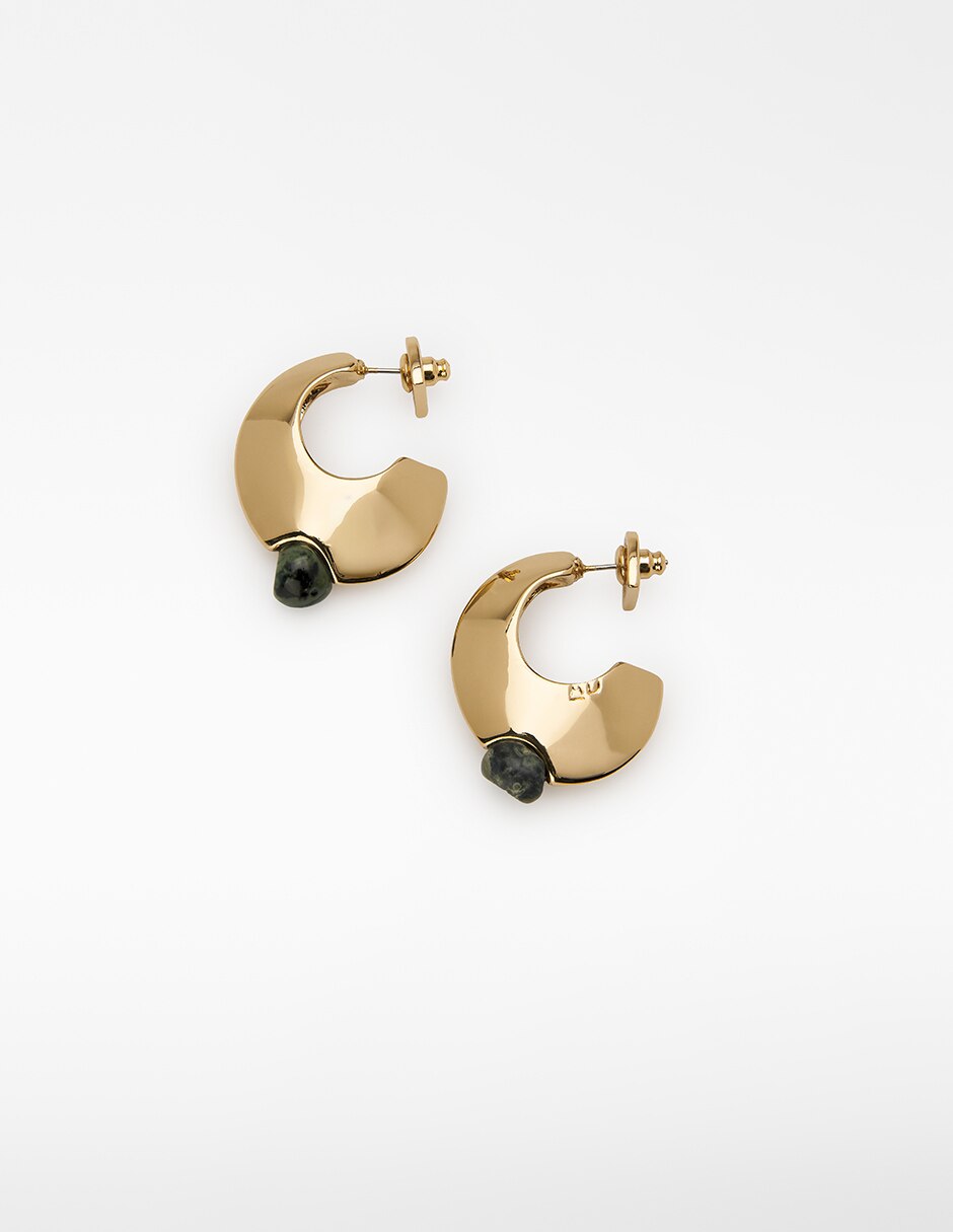 Aretes circulares con acabado liso 4