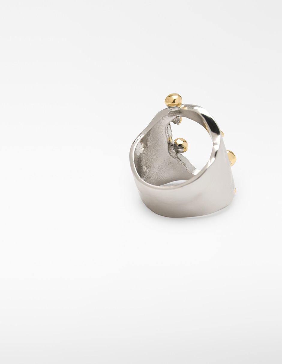 Anillo plateado 4