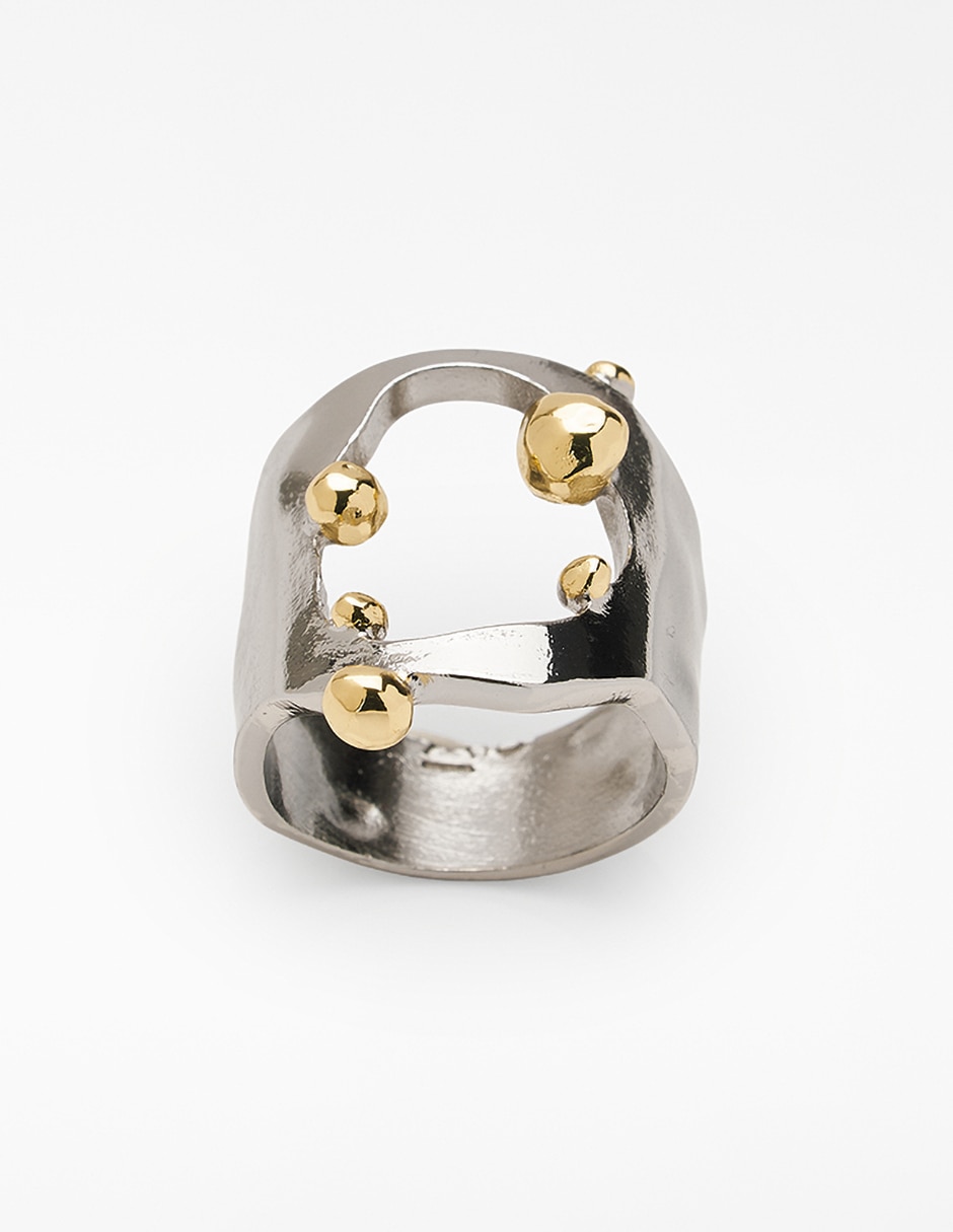 Anillo plateado 2