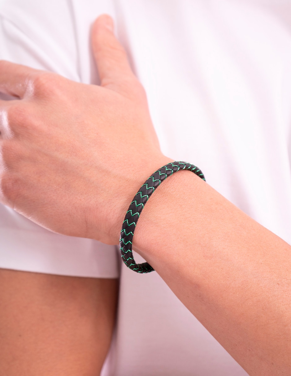 Pulsera de caucho con serpiente acabado 3