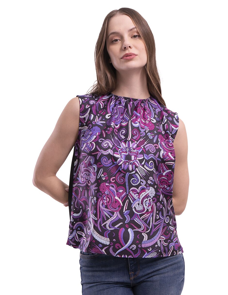 Blusa quetzalcóatl para mujer 4