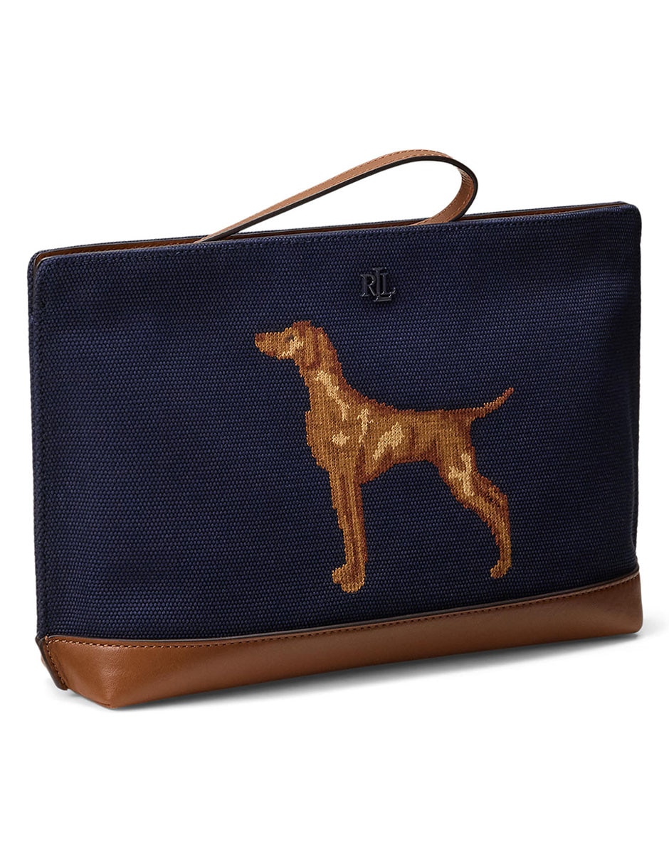 Bolsa pouch de piel para mujer