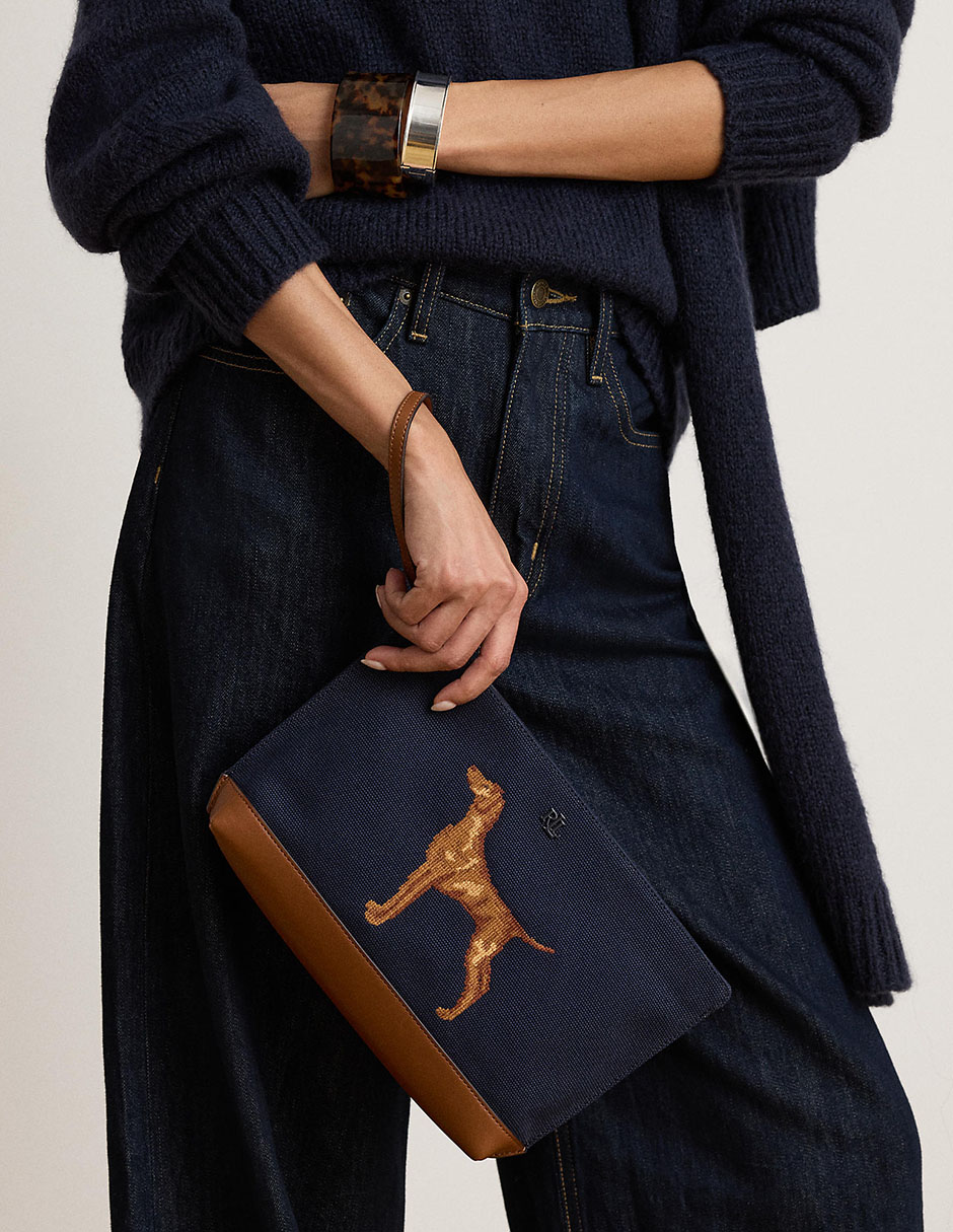 Bolsa pouch de piel para mujer 6