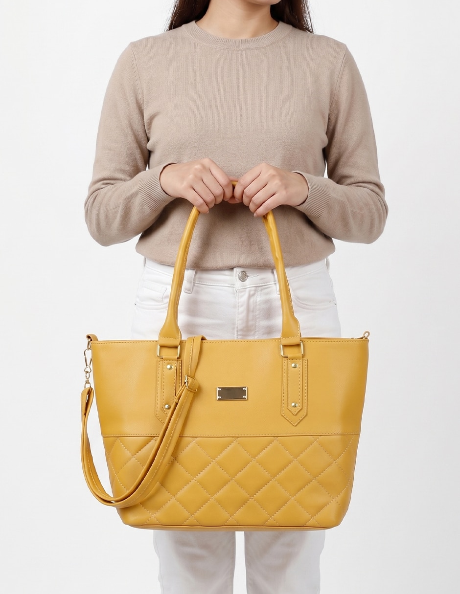 Bolsa tote Pequeños Productores de piel vegana para mujer 6