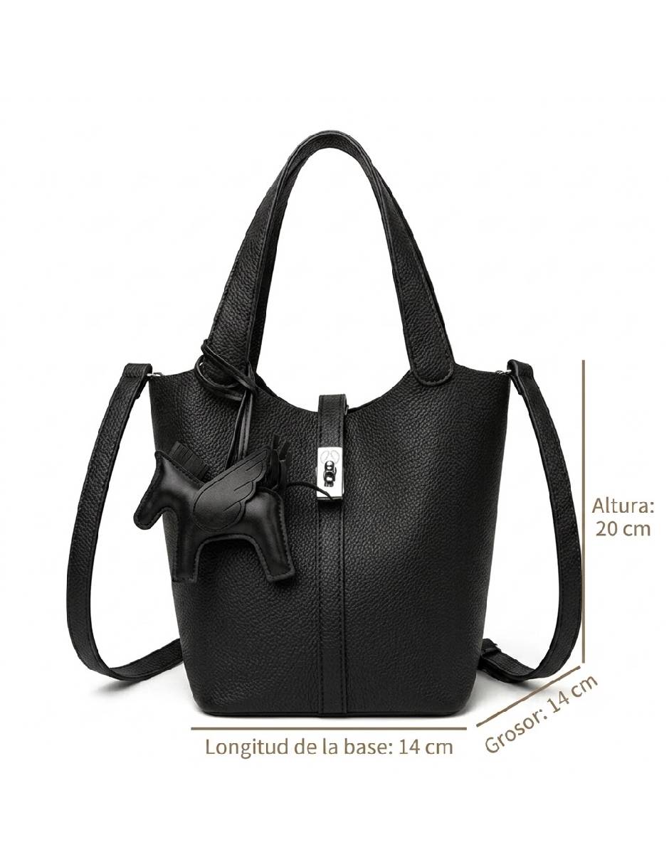 Bolsa bandolera de cuero para mujer