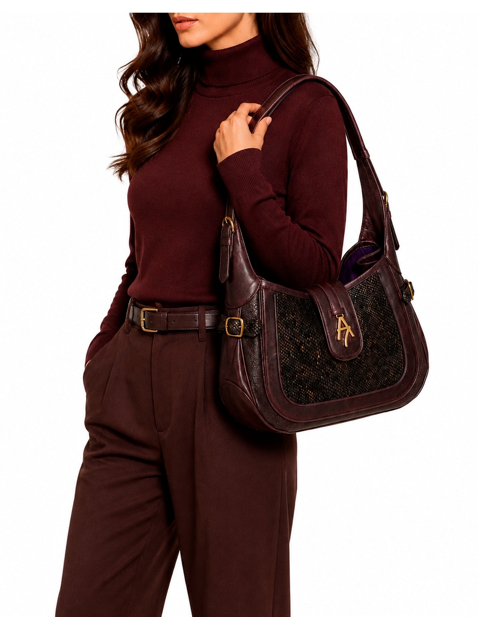 Bolsa tote de piel para mujer