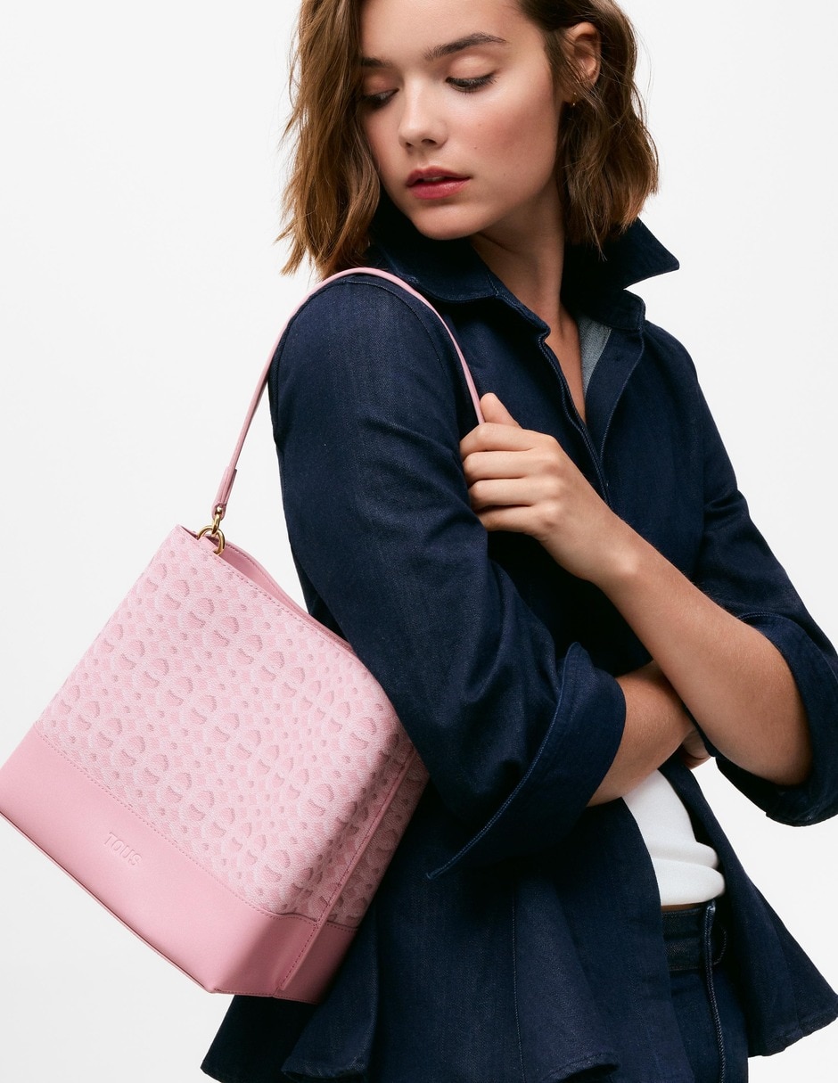 Bolsa satchel infinity de polar fleece para mujer 3