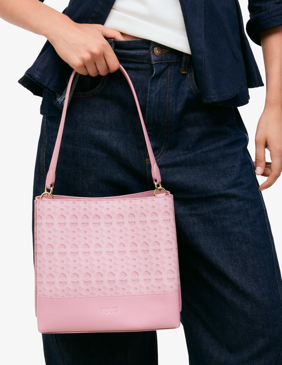 Bolsa satchel infinity de polar fleece para mujer 2