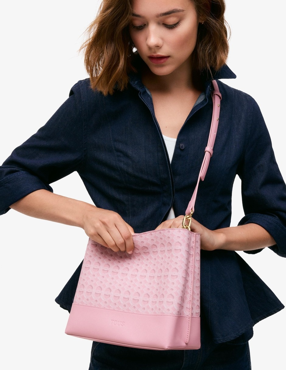 Bolsa satchel infinity de polar fleece para mujer 6