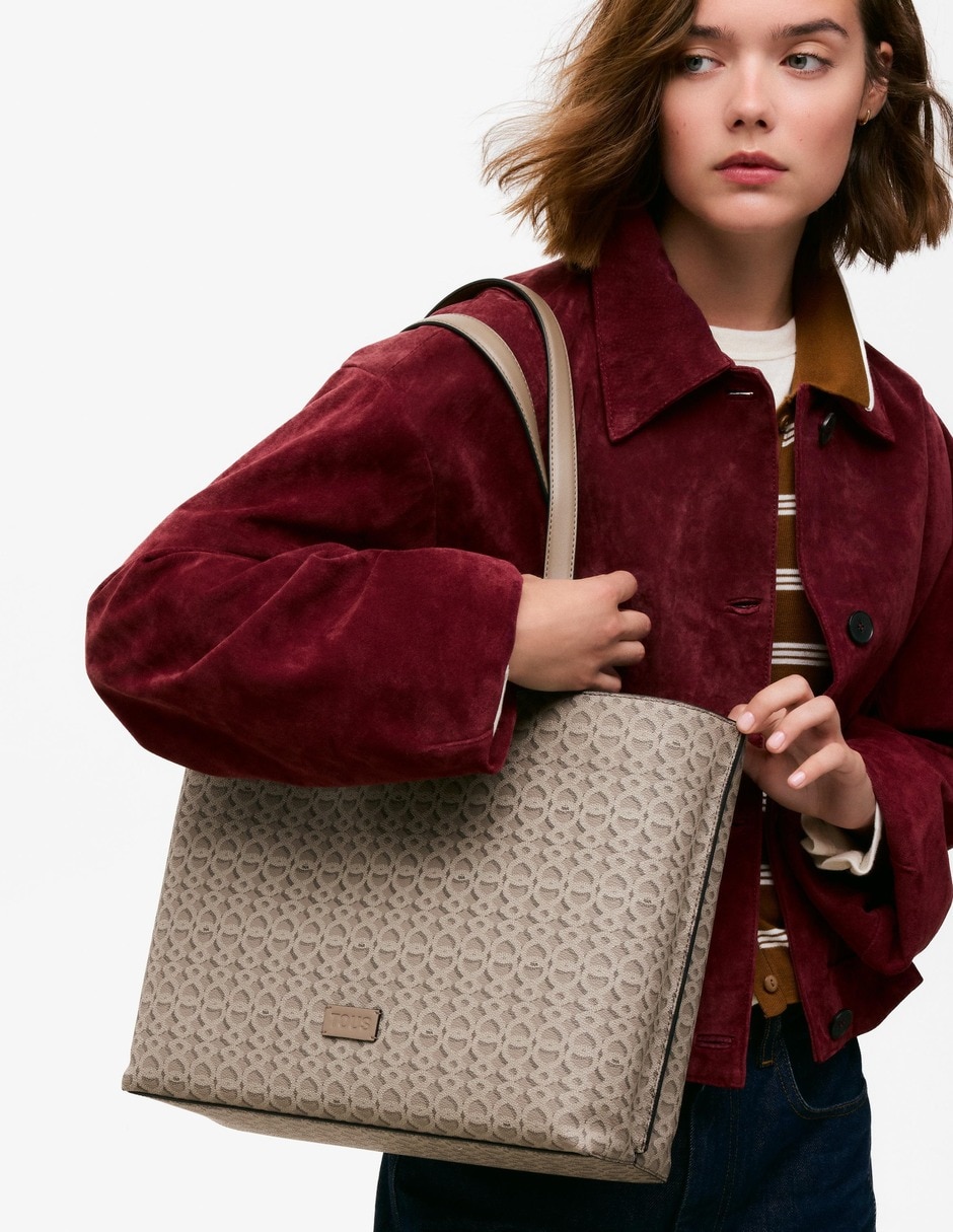 Bolsa satchel infinity de polar fleece para mujer 6