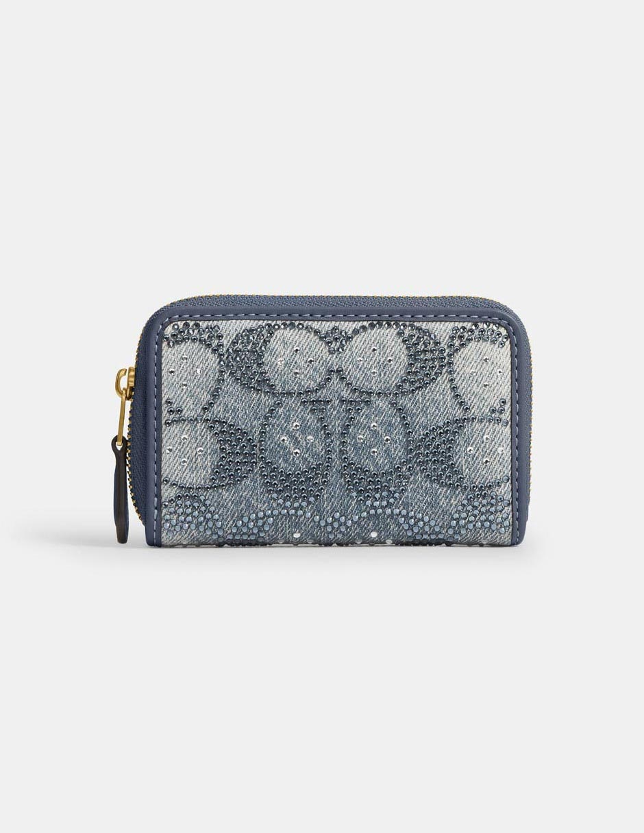 Tarjetero algodón small zip para mujer Tarjetero algodón small zip para mujer