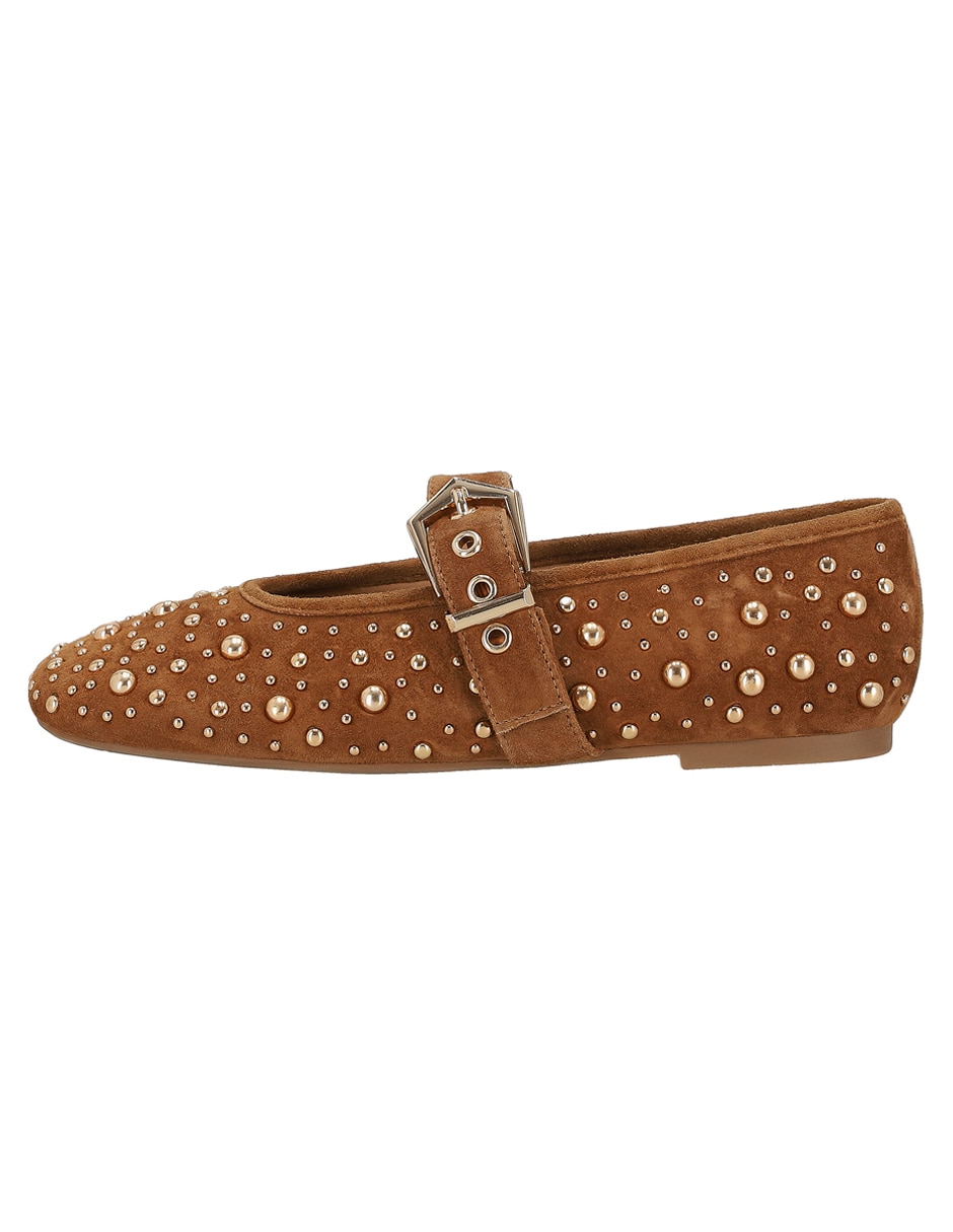 Balerina de piel para mujer