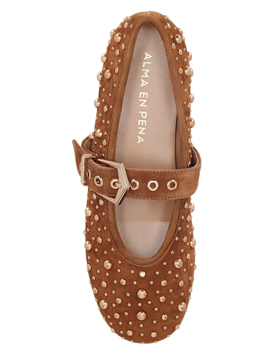 Balerina de piel para mujer 5