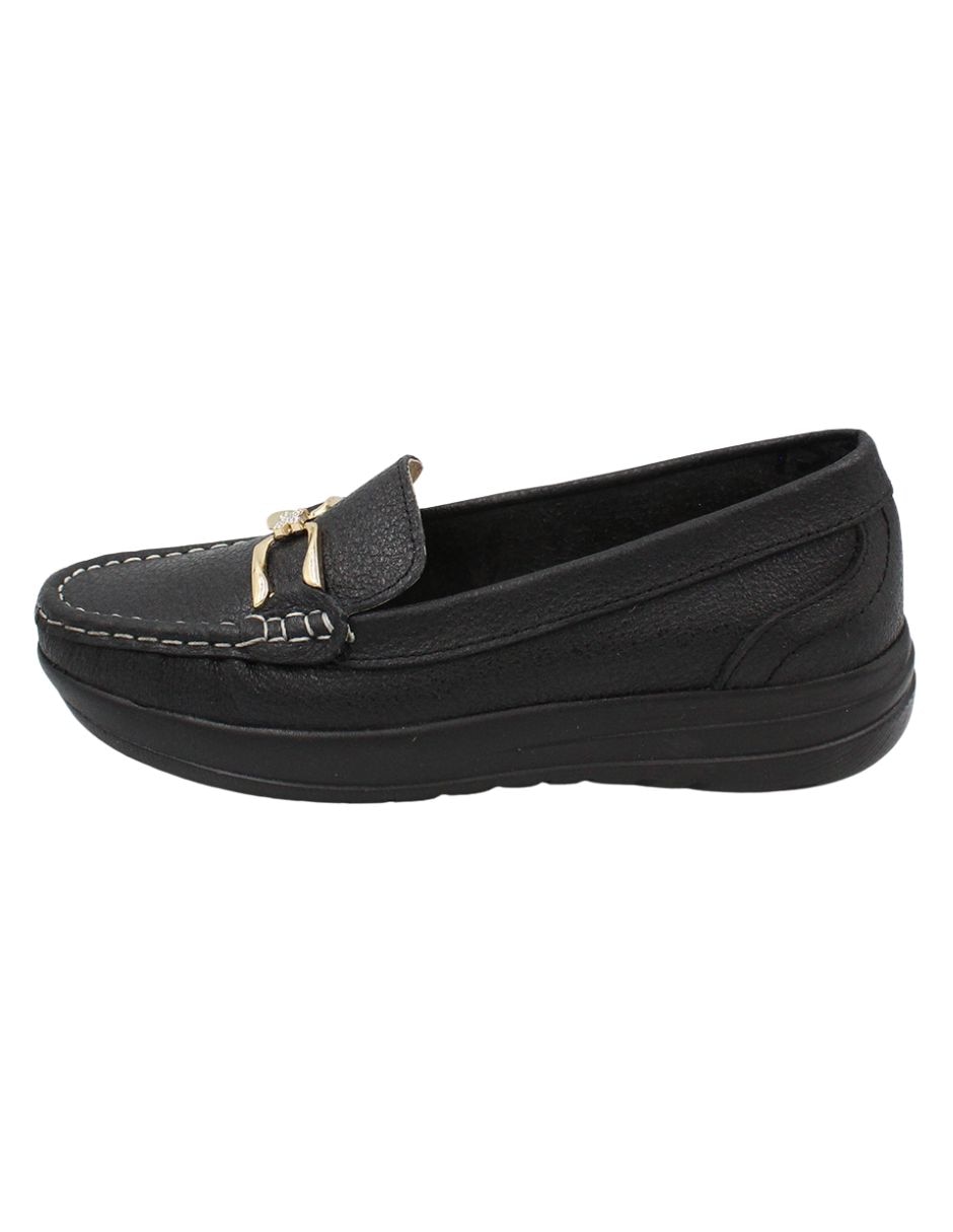 Mocasín sentíes de piel para mujer 1