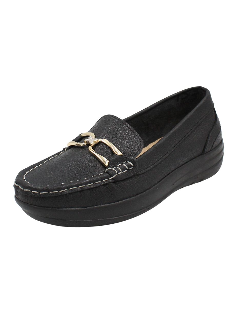 Mocasín sentíes de piel para mujer 5