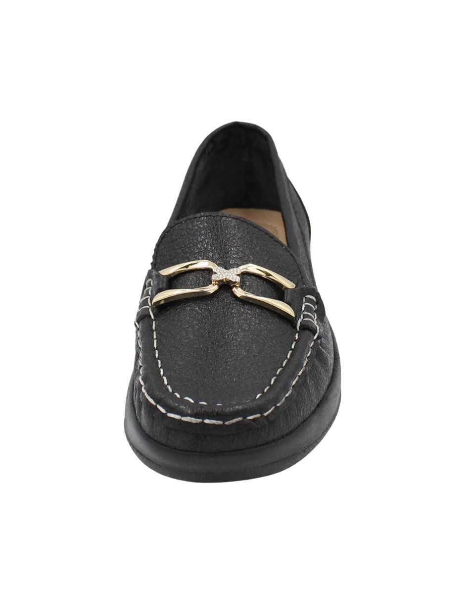 Mocasín sentíes de piel para mujer 4