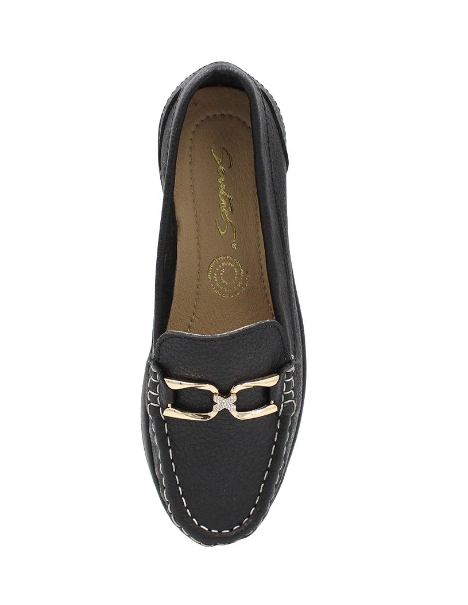 Mocasín sentíes de piel para mujer 6