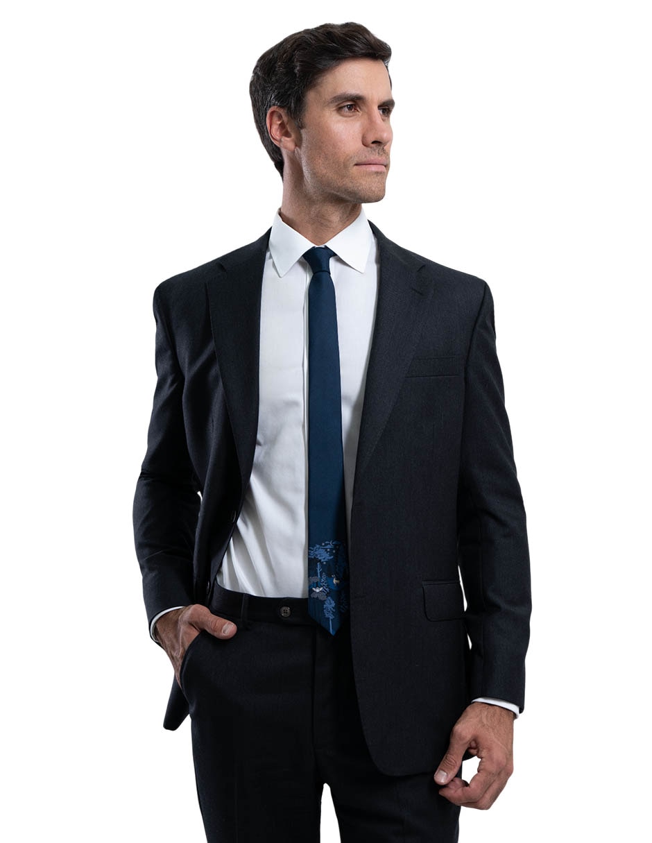 Corbata Animales Nocturnos regular de seda estampado para hombre