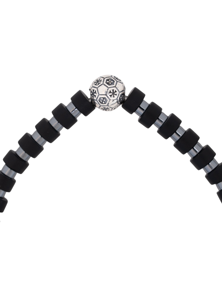 Pulsera de plata con sodalita p 925 fútbol méxico