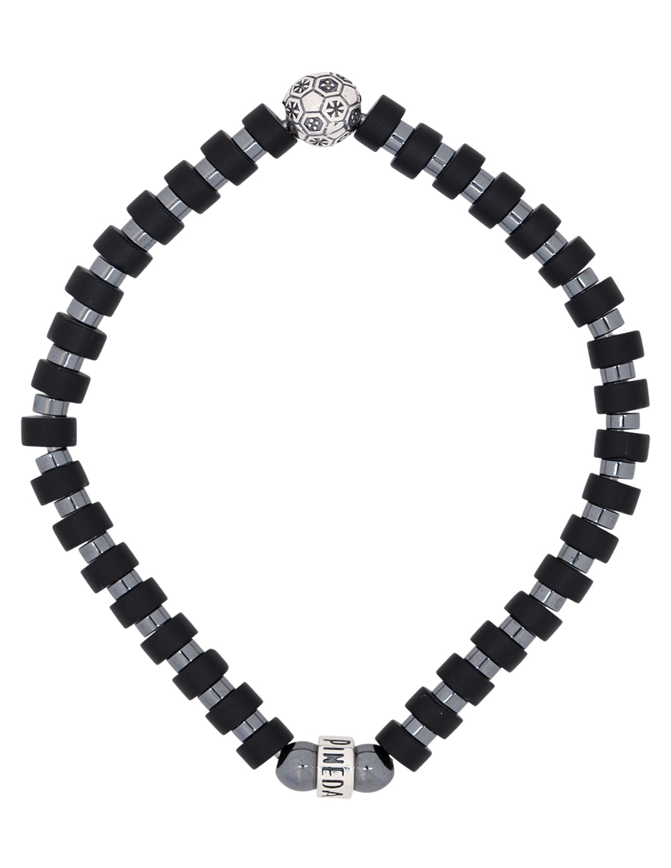 Pulsera de plata con sodalita p 925 fútbol méxico