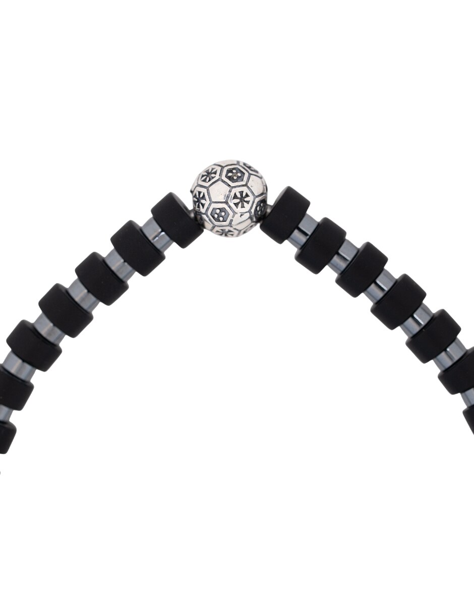 Pulsera de plata con sodalita p 925 fútbol méxico