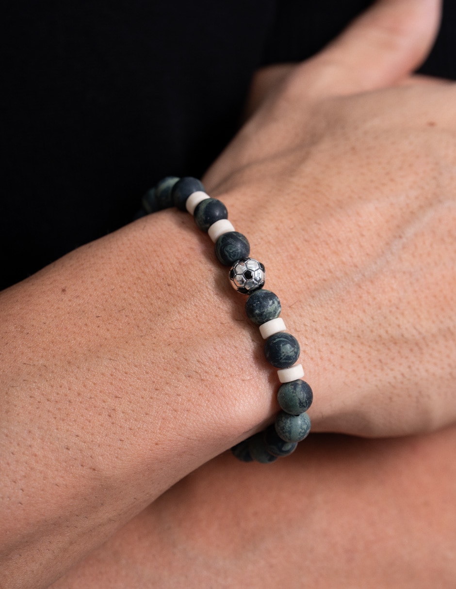 Pulsera de plata p 925 fútbol méxico