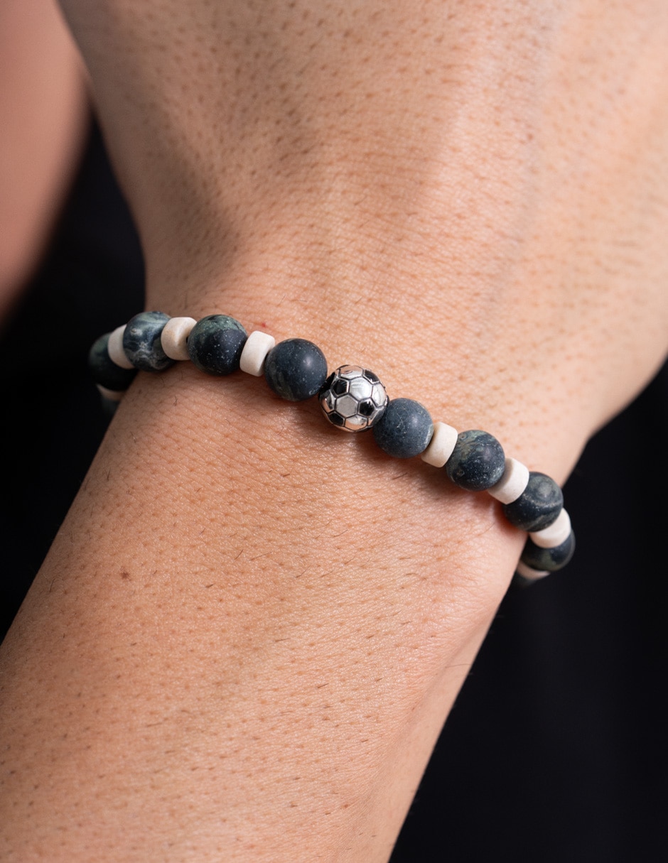 Pulsera de plata p 925 fútbol méxico
