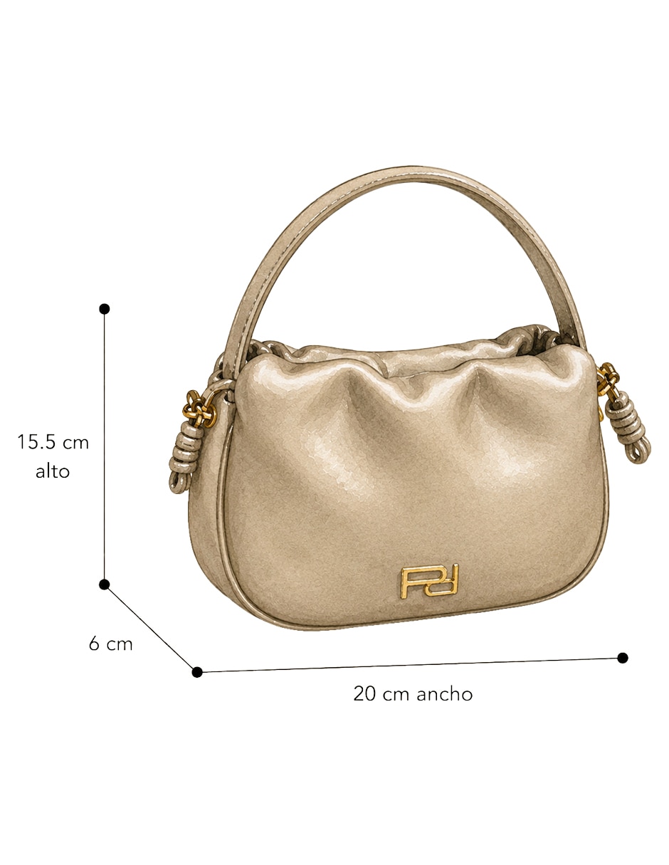 Bolsa satchel de piel para mujer 5