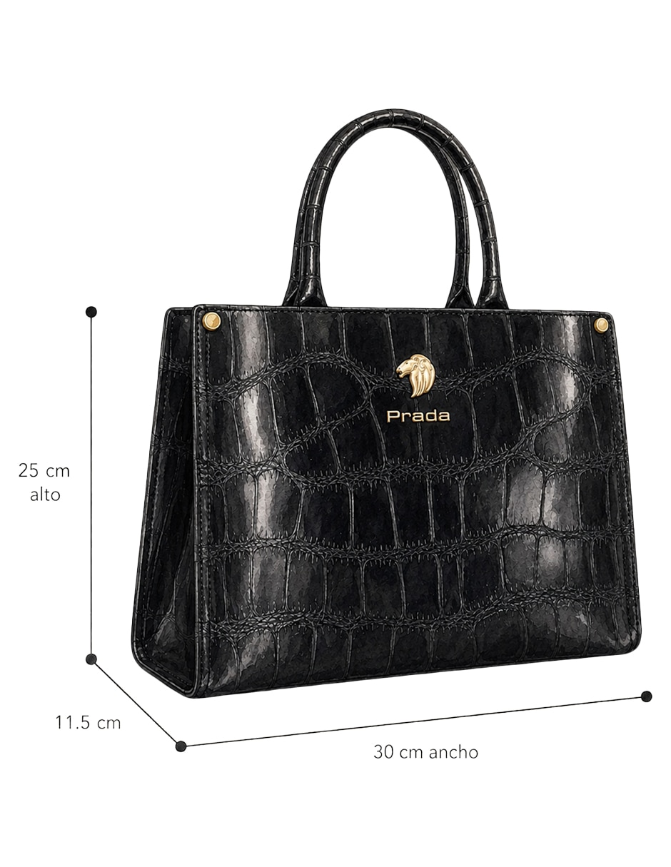 Bolsa shopper de piel para mujer 5
