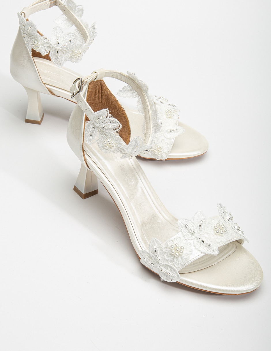 Zapato de tacón birdie de piel para mujer 5