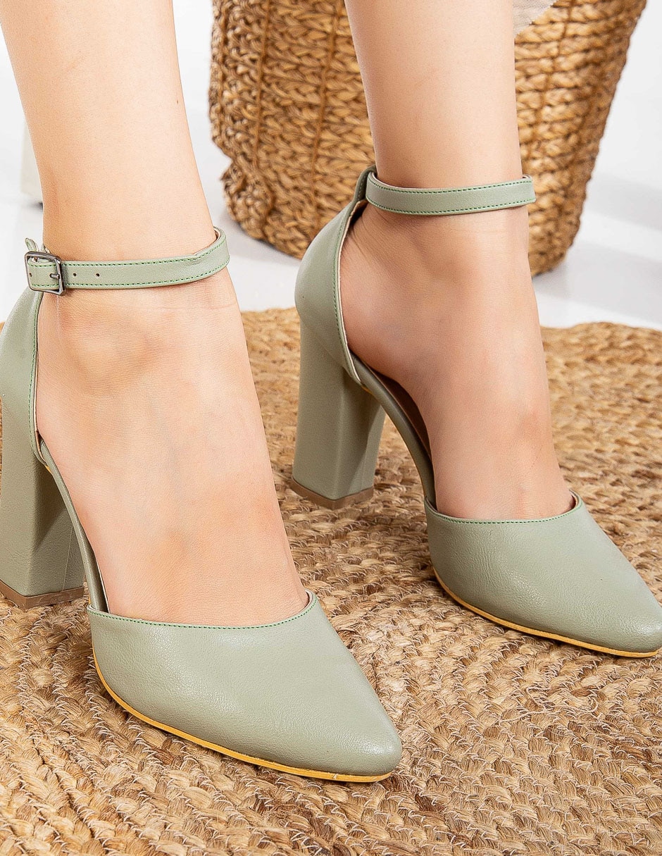 Zapato de tacón gisele de piel para mujer