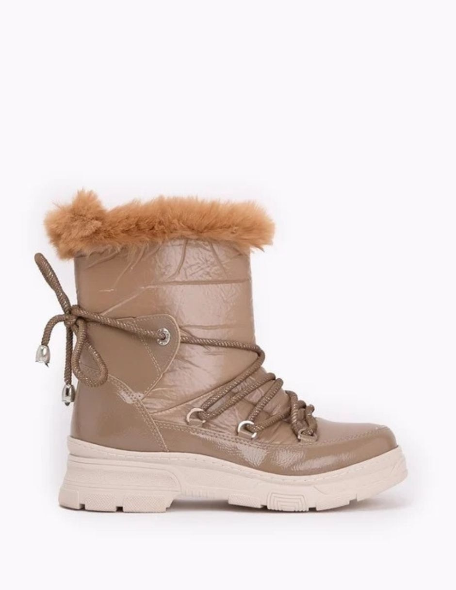Zapato rosie de piel para mujer 2