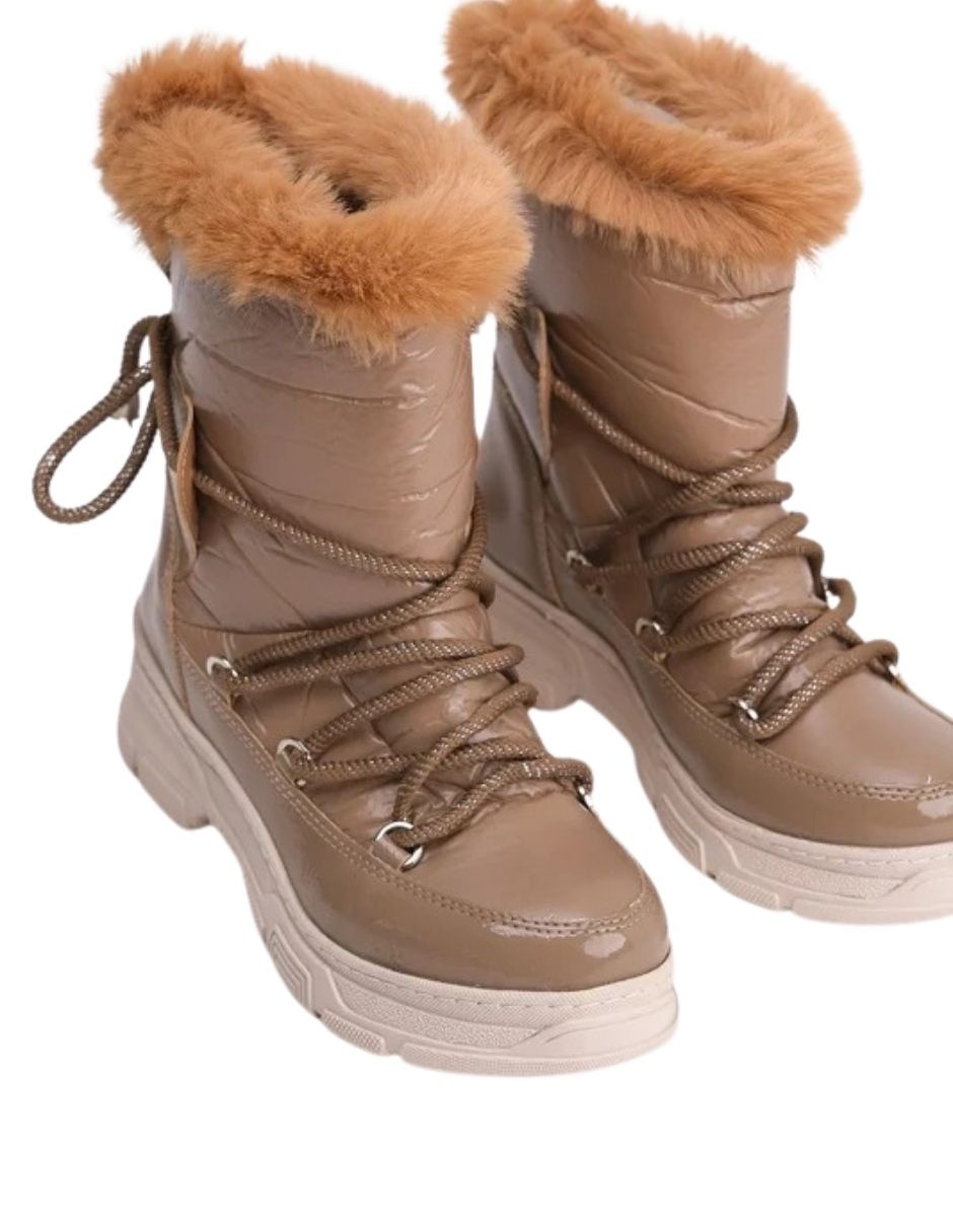 Zapato rosie de piel para mujer 3
