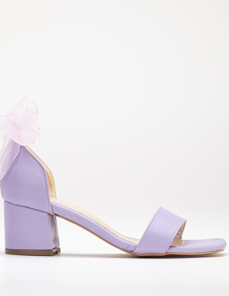 Zapato de tacón athena de piel para mujer 5