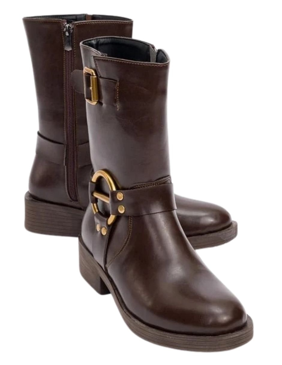 Zapato fies de piel para mujer 3