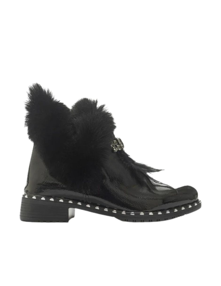 Zapato polina de piel para mujer