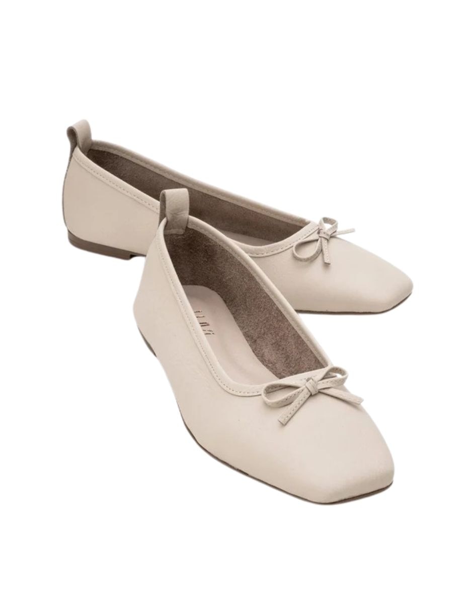 Balerina sosa de piel para mujer 2