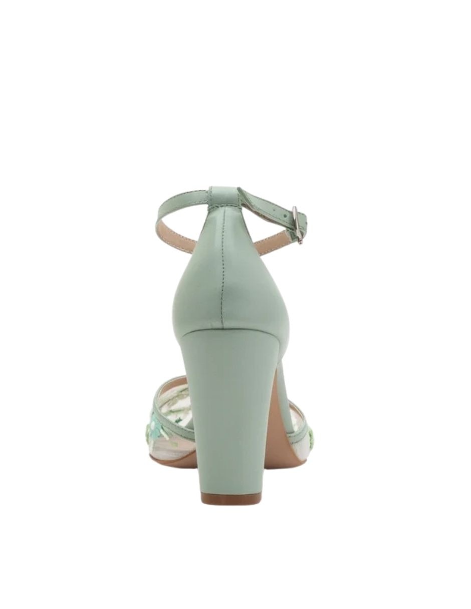 Zapato de tacón lorraine de piel para mujer