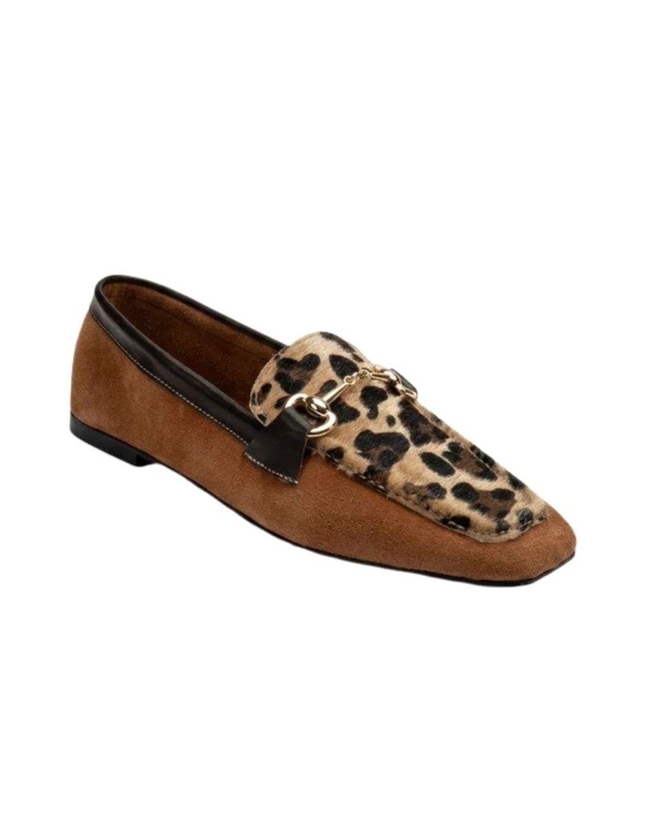 Mocasín mabel de piel para mujer