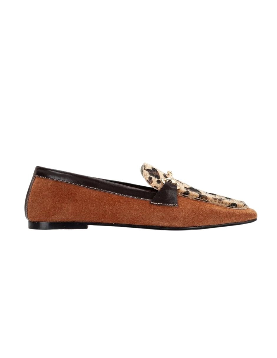 Mocasín mabel de piel para mujer