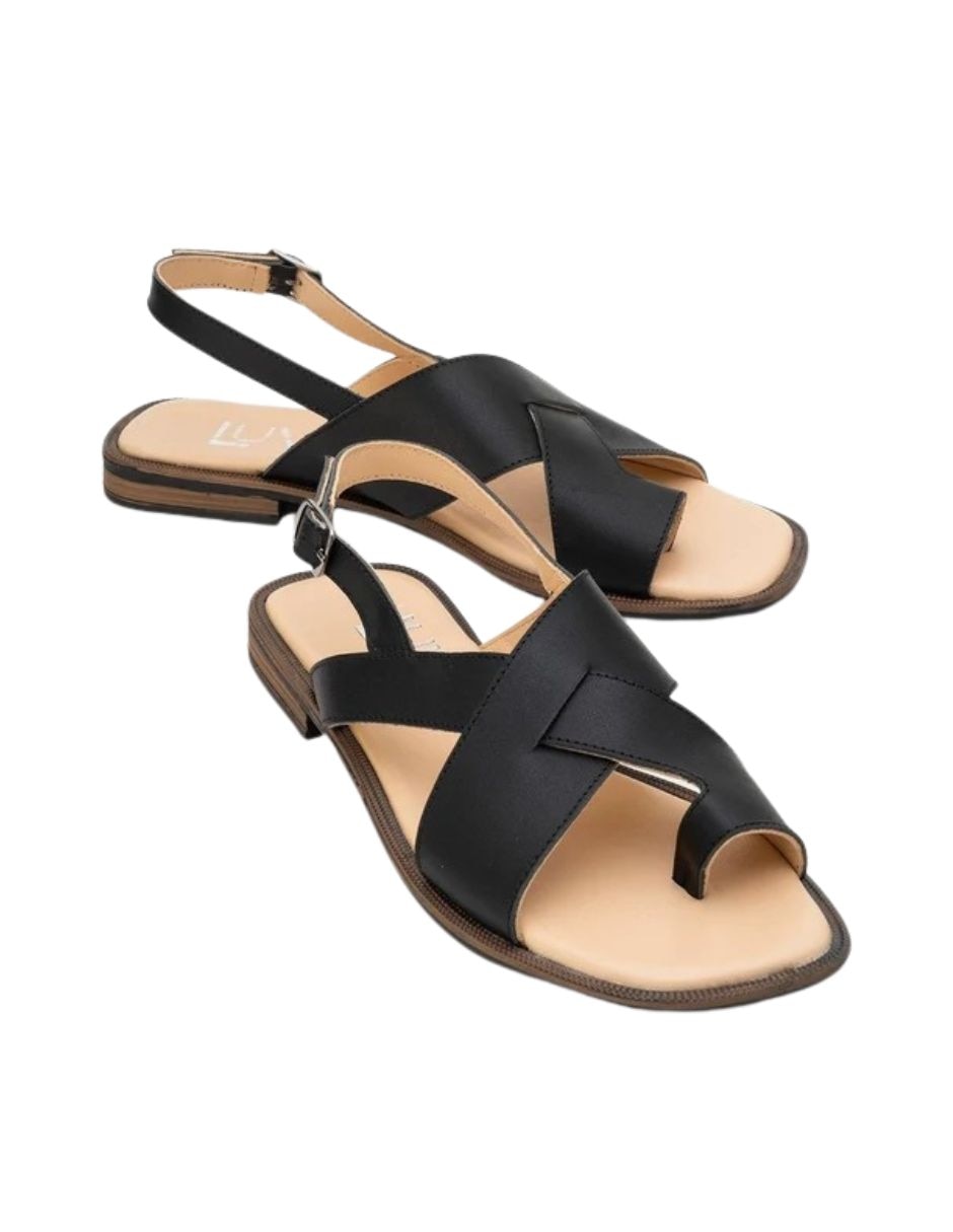 Zueco louna de piel para mujer 2
