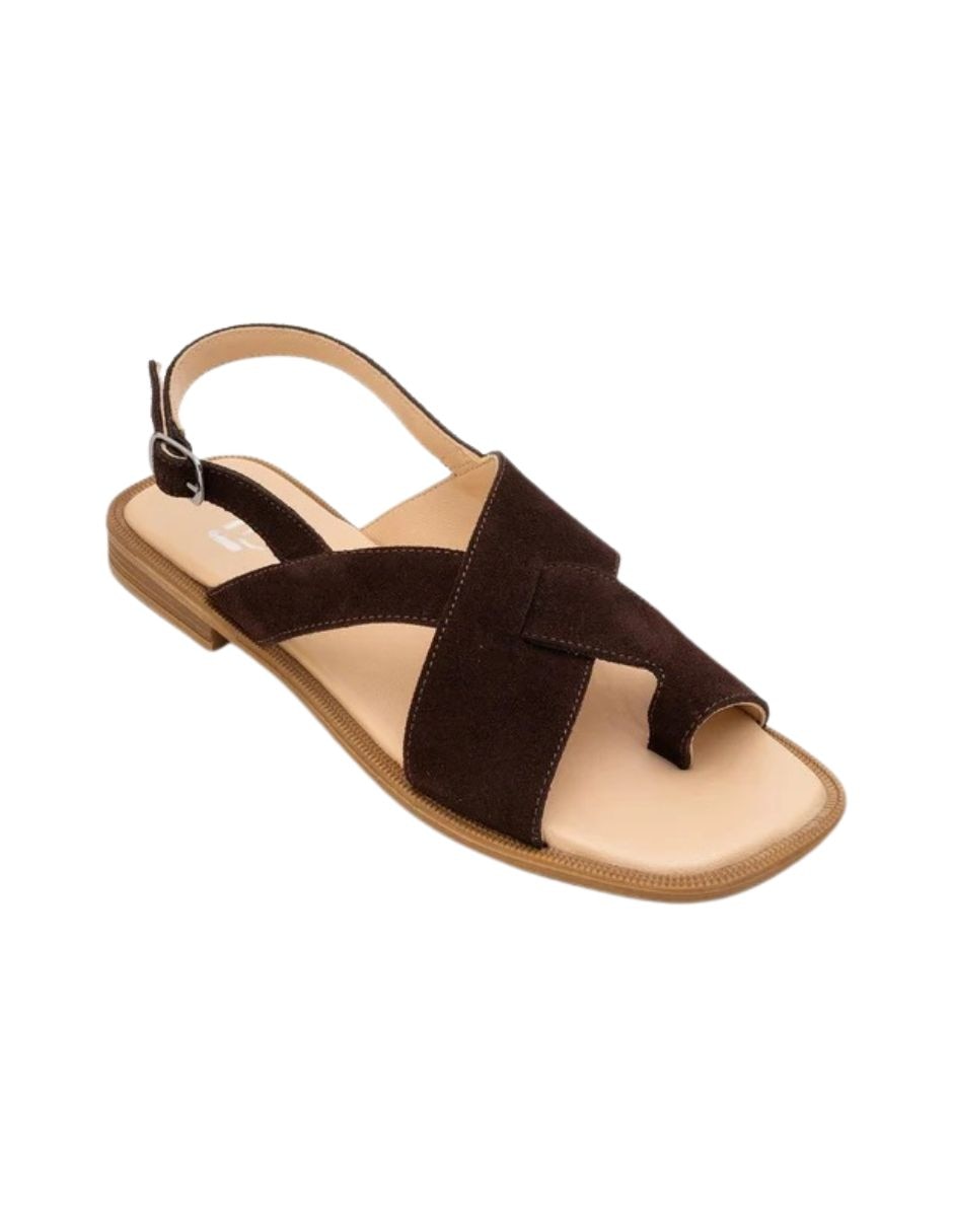 Zueco louna de piel para mujer
