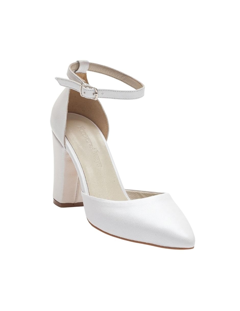 Zapato de tacón rossella de piel para mujer