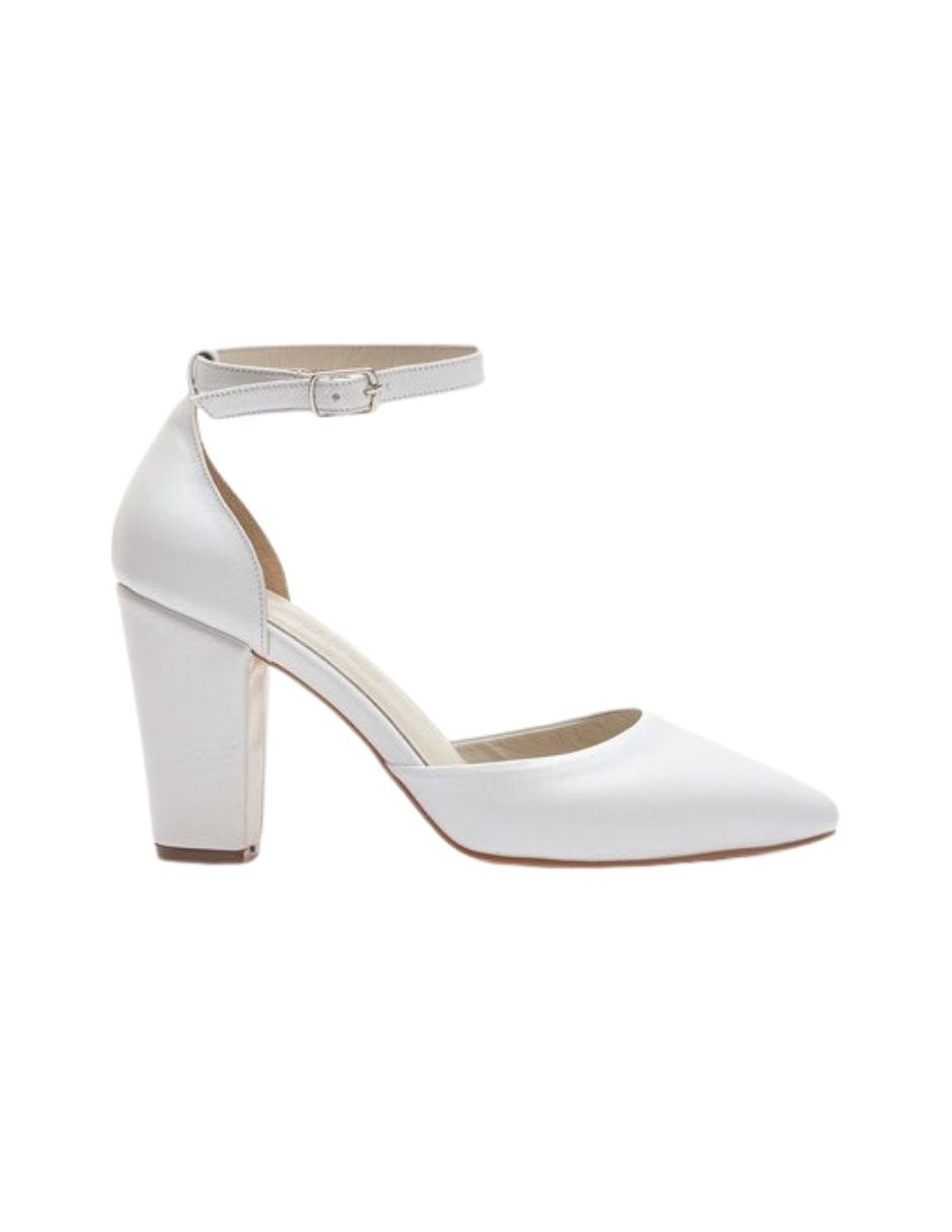 Zapato de tacón rossella de piel para mujer