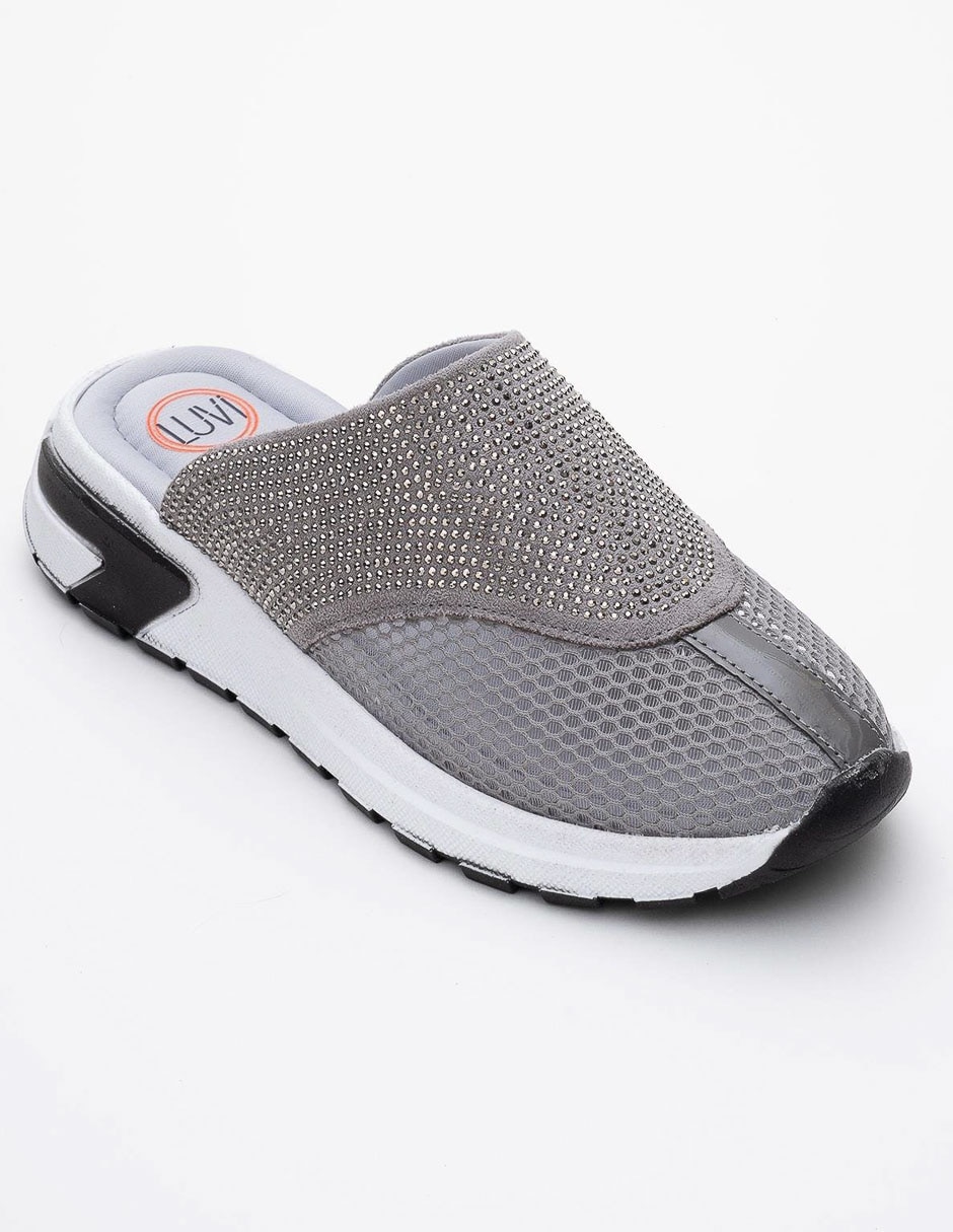 Zueco glea de piel para mujer 1